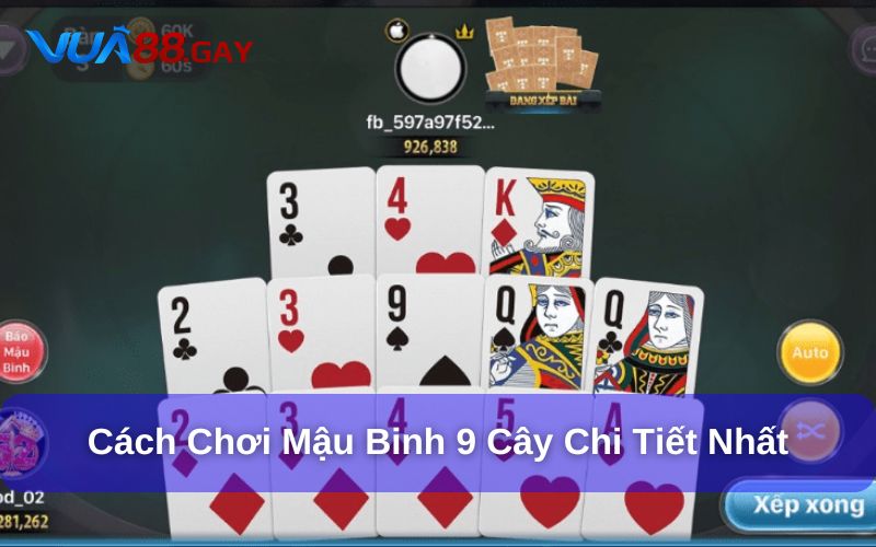Hướng dẫn cách chơi Mậu Binh 9 cây tại Vua88 chi tiết