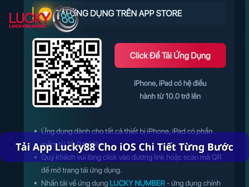 Hướng dẫn tải App Lucky88 cho iOS